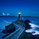 blue sky and lighthouse