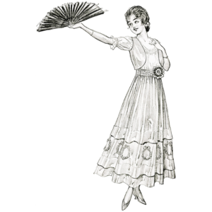 Victorian woman with fan